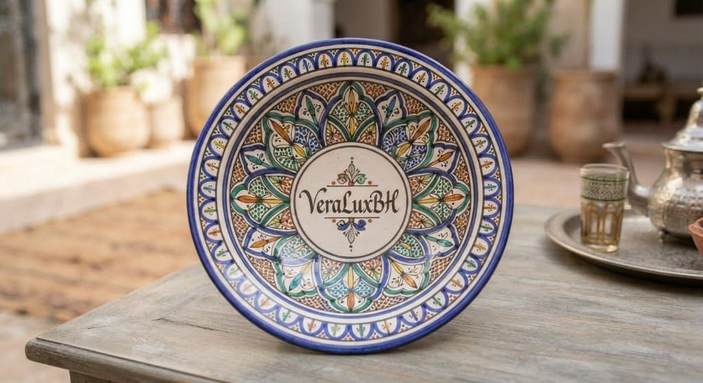 Assiette Mandala Majorelle VeraLuxBH
